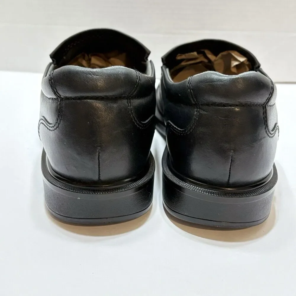 Sas Diplomat Slip-on Loafer Shoes Mens 12M Black Leather Dadcore Business
